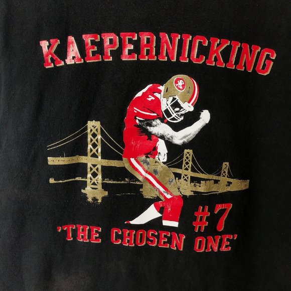 Colin Kaepernick The Chosen One 7 T Shirt Adult Black XL Extra Large Football - Picture 6 of 14